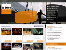 Tablet Screenshot of lasceneformations.com